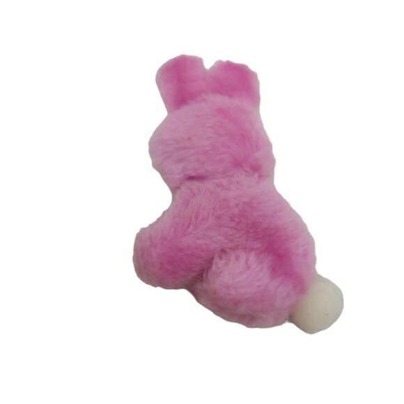 Well Made Plush Pink Bunny Rabbit "Hug Me" 1985 Stuffed Animal Felt - Picture 6 of 8